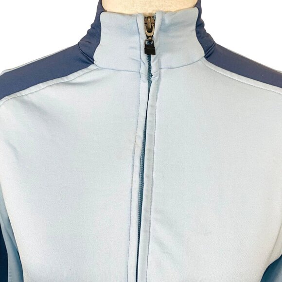 Danskin Retro Style Tape Stripes Track Jacket Size S Blue Activewear Casual Gym - Picture 5 of 16